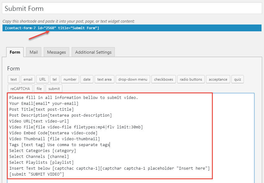 VideoPro-SubmitForm-ContactForm7