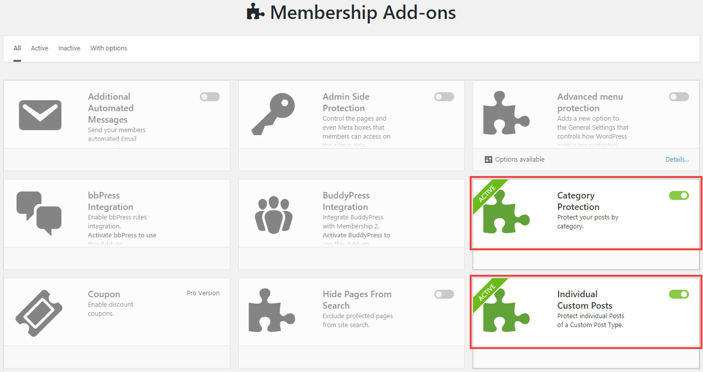 VideoPro-Membership-Addons
