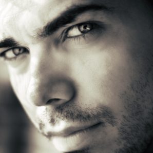 black-and-white-man-person-eyes
